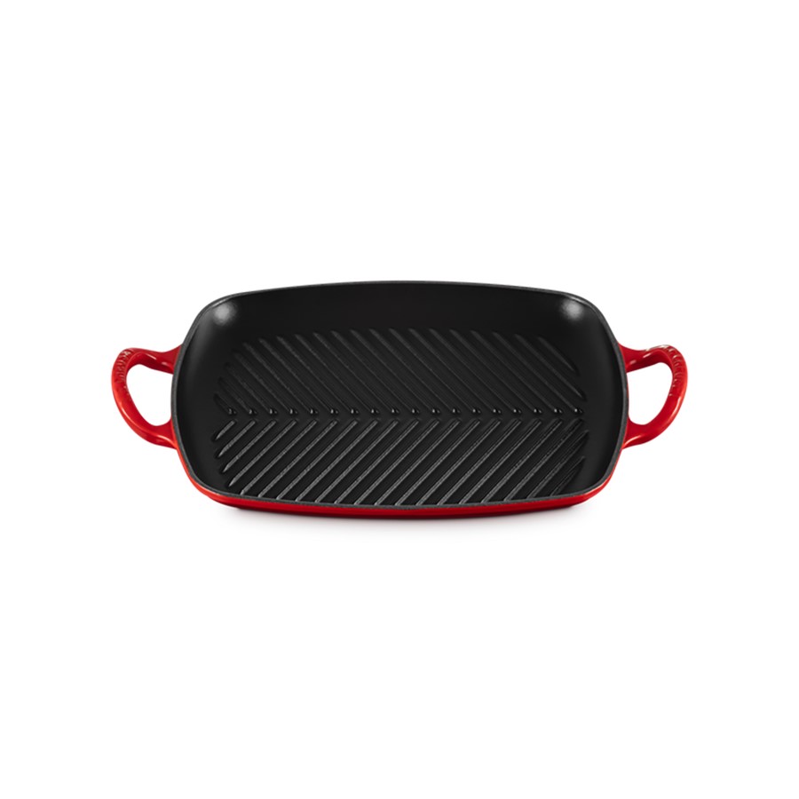 additioanl image for  Le Creuset Low Rect. Grill Cerise 30cm 