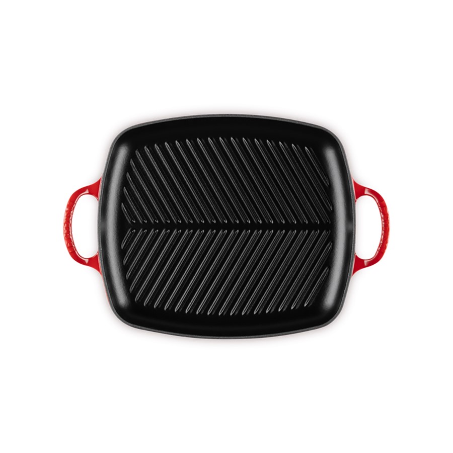 additioanl image for  Le Creuset Low Rect. Grill Cerise 30cm 