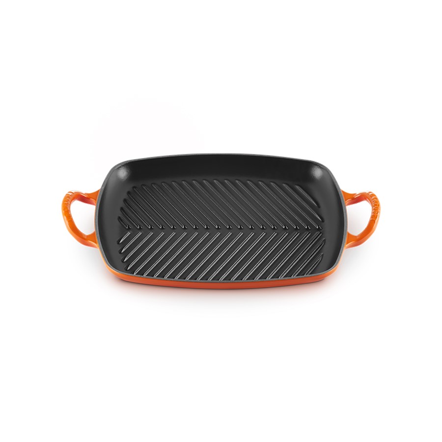 additioanl image for  Le Creuset Low Rect. Grill Flame 30cm 