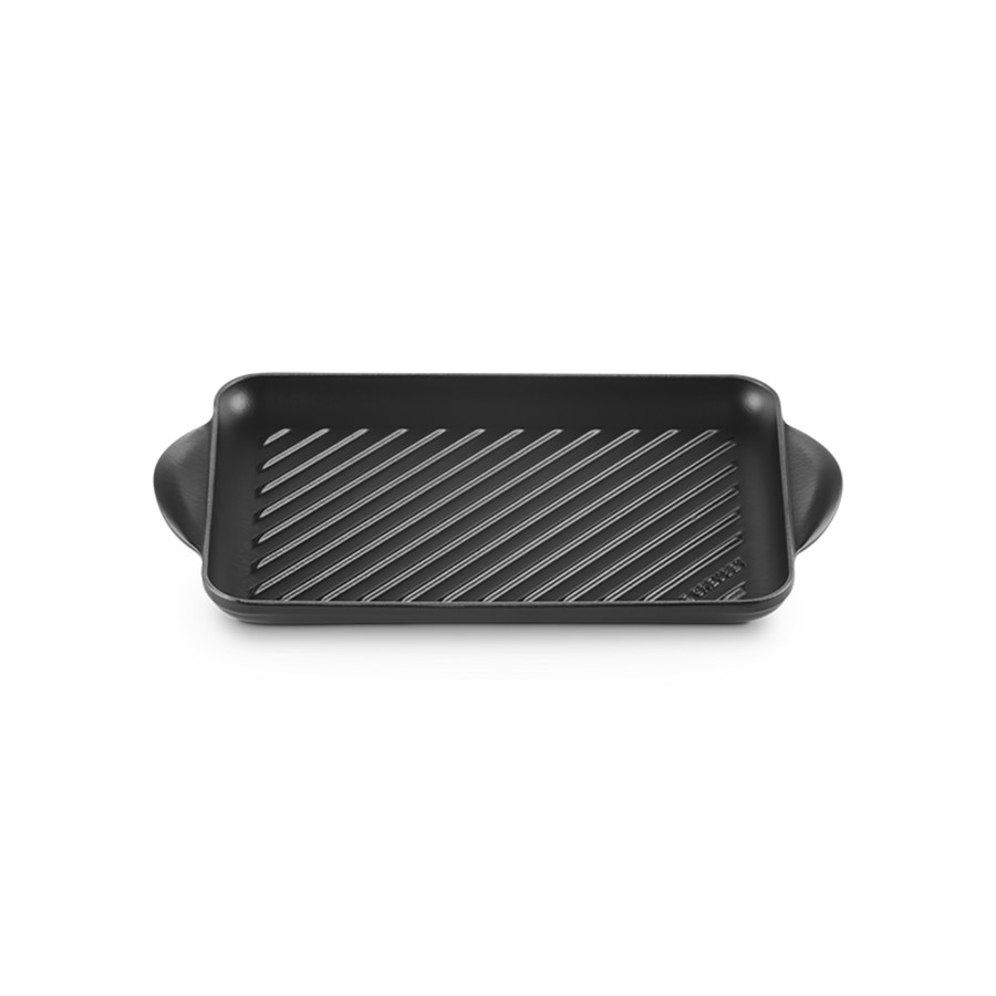 additioanl image for  Le Creuset Rect. Grill Satin Blk 32x21cm 