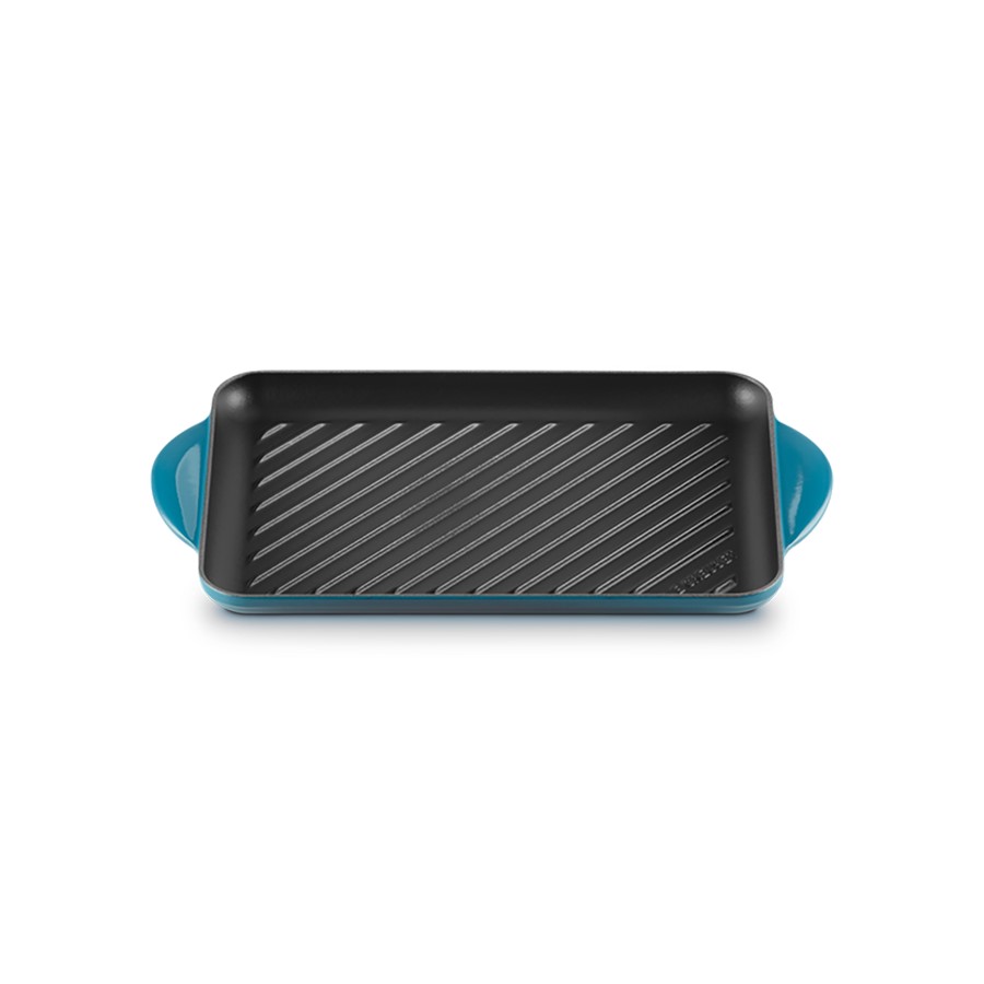 additioanl image for  Le Creuset Rect. Grill Deep Teal 32x21cm 