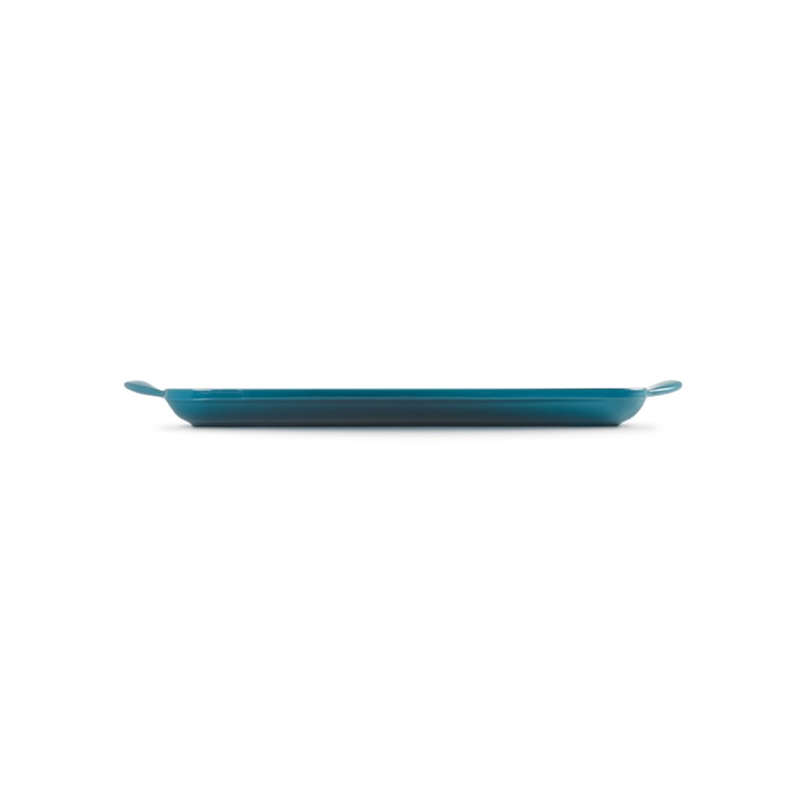 additioanl image for  Le Creuset Rect. Grill Deep Teal 32x21cm 