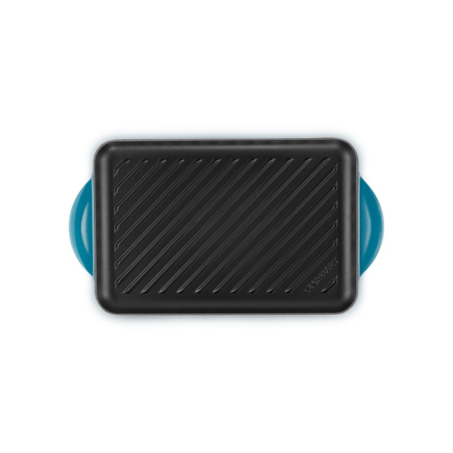 additioanl image for  Le Creuset Rect. Grill Deep Teal 32x21cm 