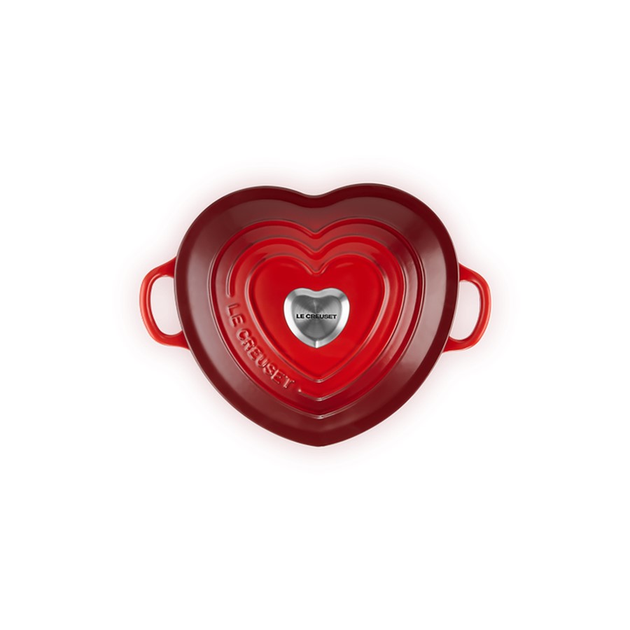 additioanl image for  Le Creuset Heart Casserole Cerise 20 cm 