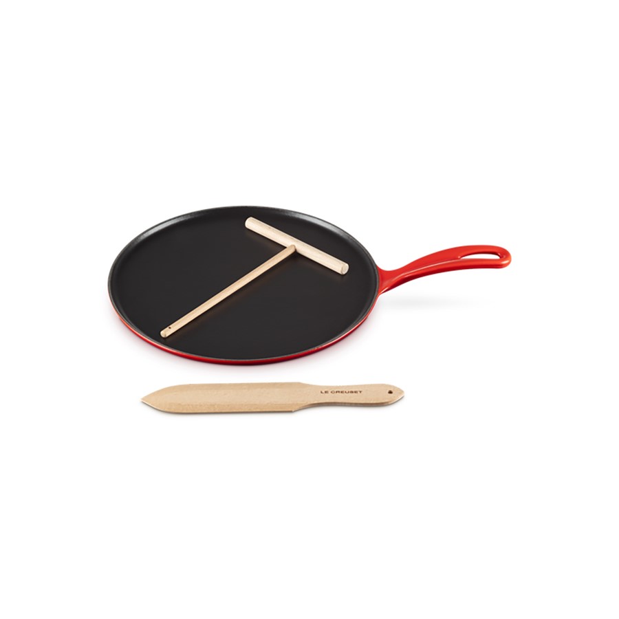 additioanl image for  Le Creuset Round Crepe Pan Cerise 27 cm 