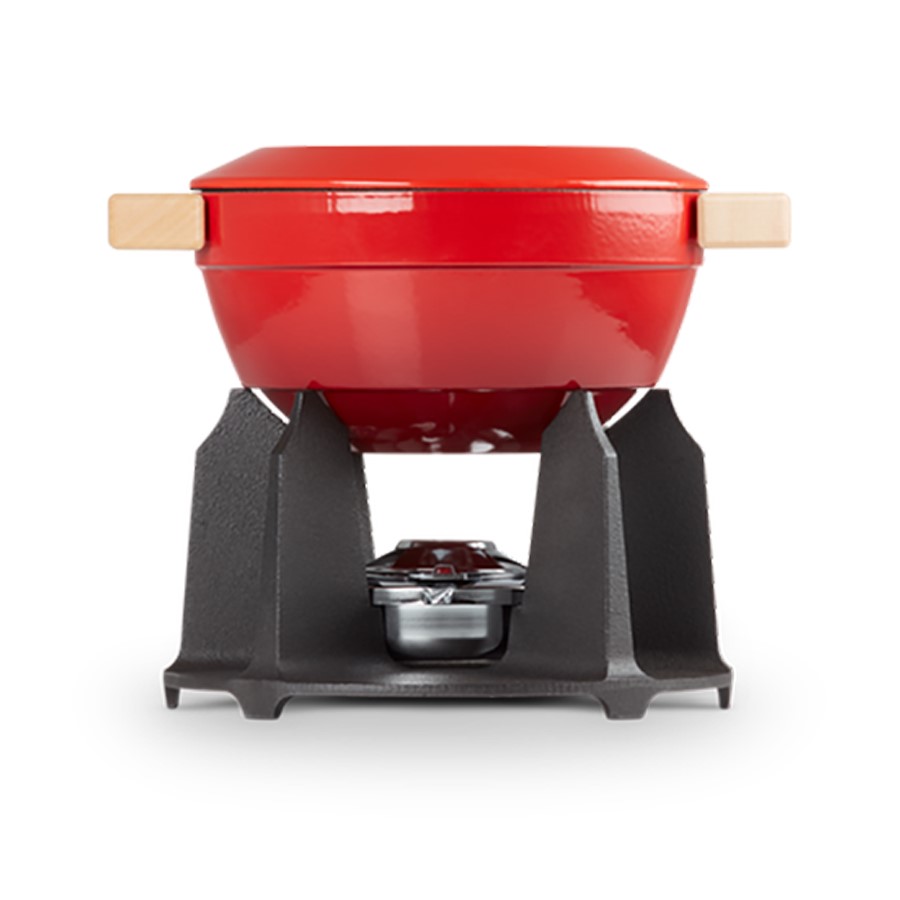 additioanl image for  Le Creuset Cheese & Meat Fondue Cerise 