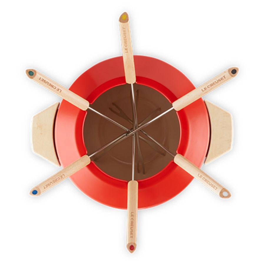 additioanl image for  Le Creuset Cheese & Meat Fondue Cerise 