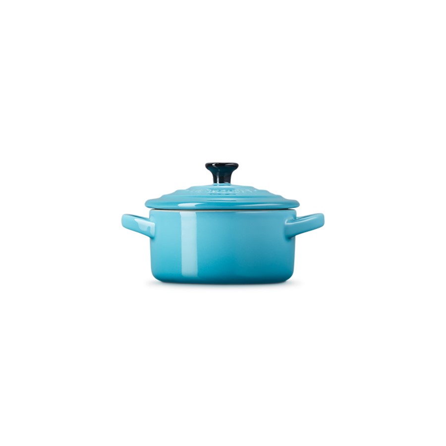 additioanl image for  Le Creuset Round Mini Cocotte Teal 10 cm 