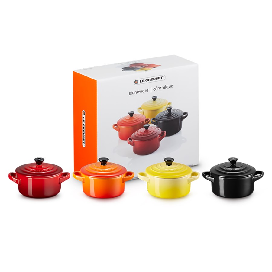 additioanl image for  Le Creuset Round 4 Mini Cocottes Fire 
