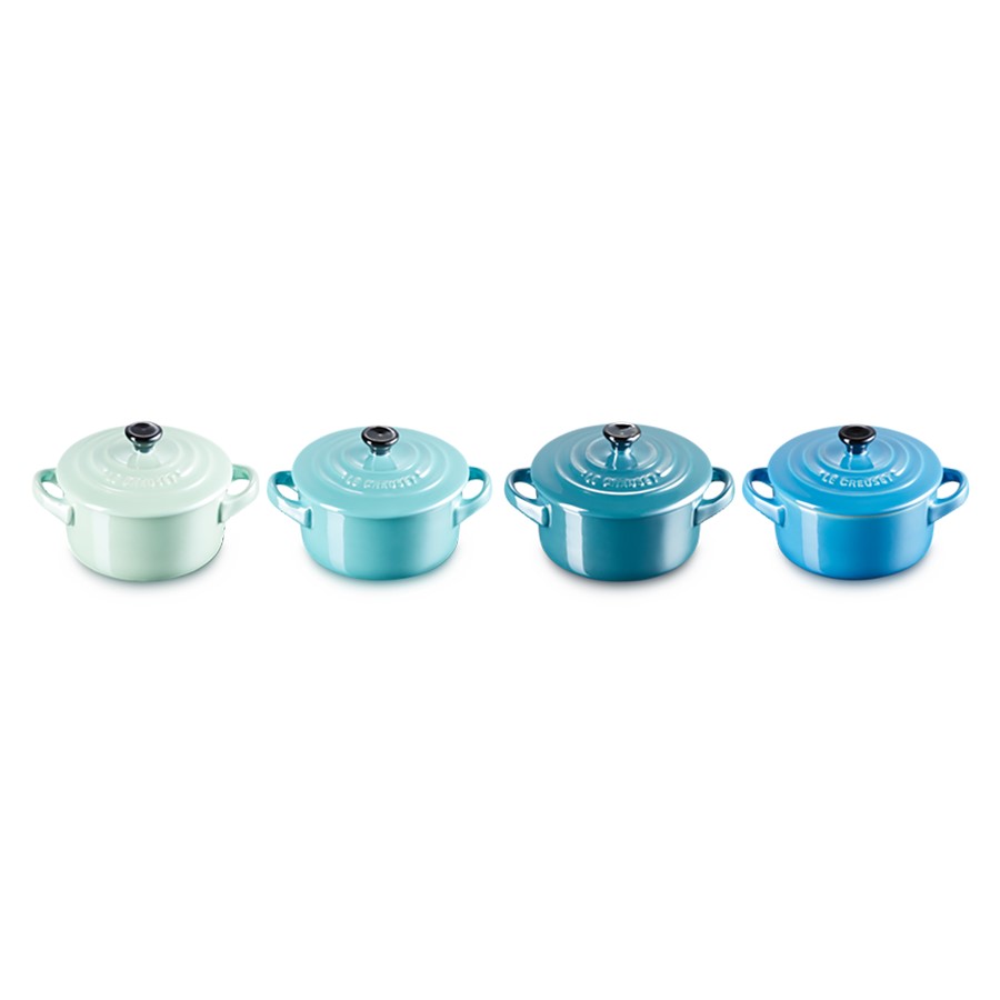 additioanl image for  Le Creuset Rd. 4 Mini Cocotte Blue 10 cm 