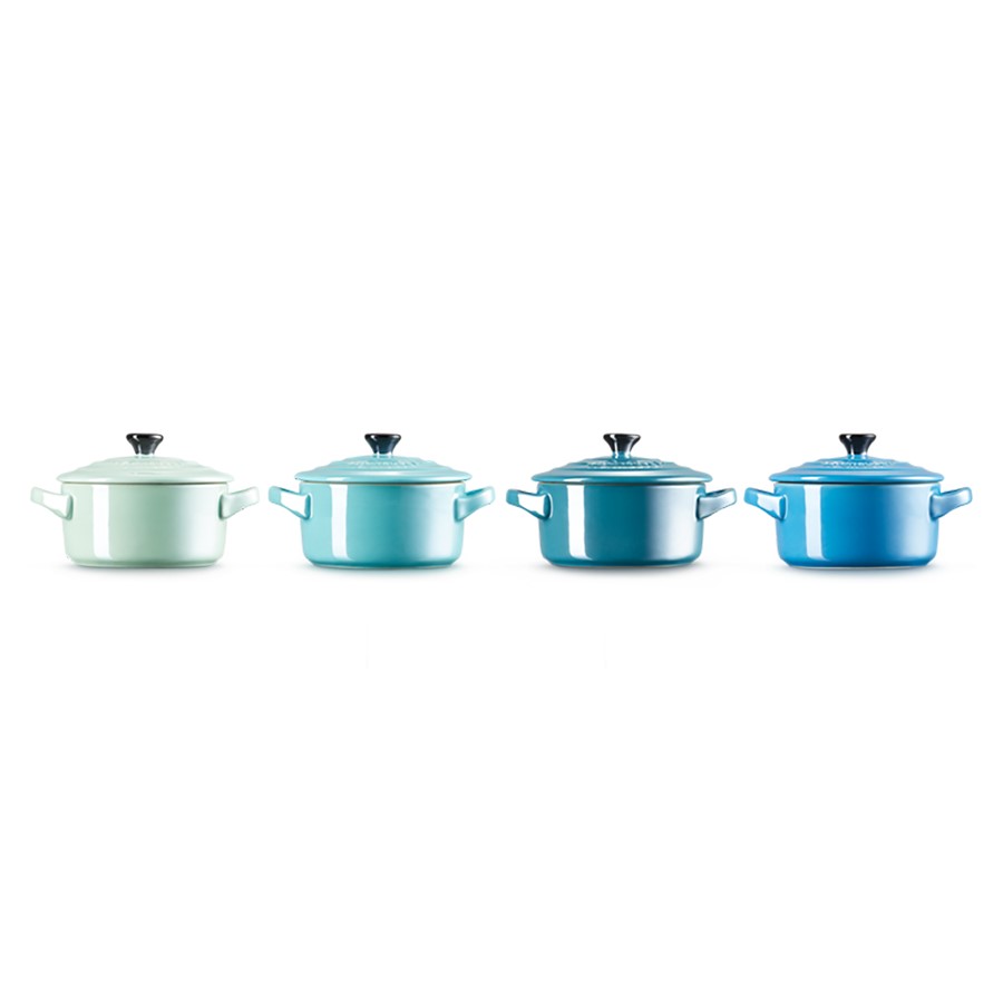 additioanl image for  Le Creuset Rd. 4 Mini Cocotte Blue 10 cm 