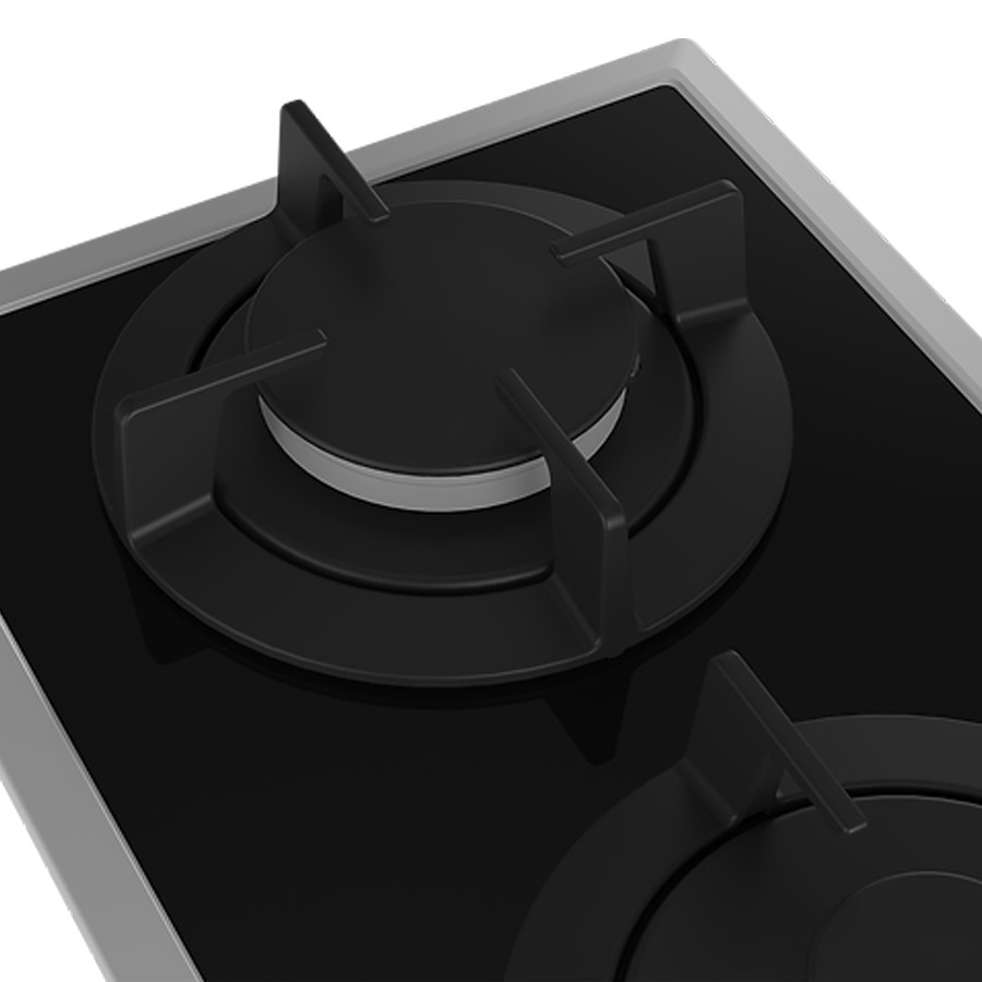 additioanl image for  Beko Hob Gas 2 Burner Black 