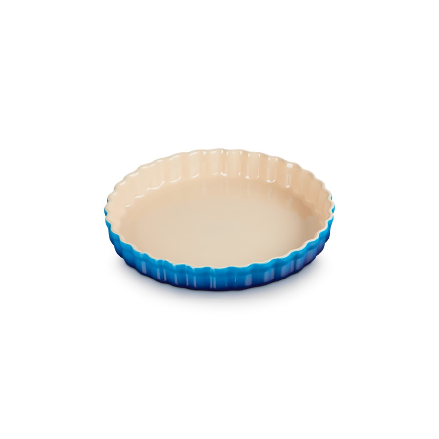 additioanl image for  Le Creuset Flan Dish Azure Blue 28 cm 
