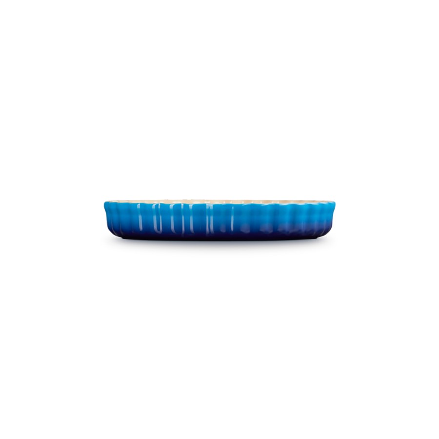 additioanl image for  Le Creuset Flan Dish Azure Blue 28 cm 