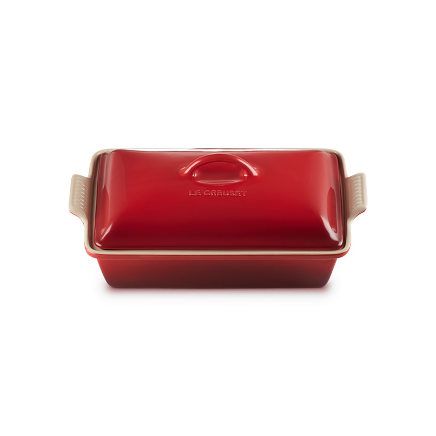 additioanl image for  Le Creuset Rect. Dish w/Lid Cerise 33 cm 