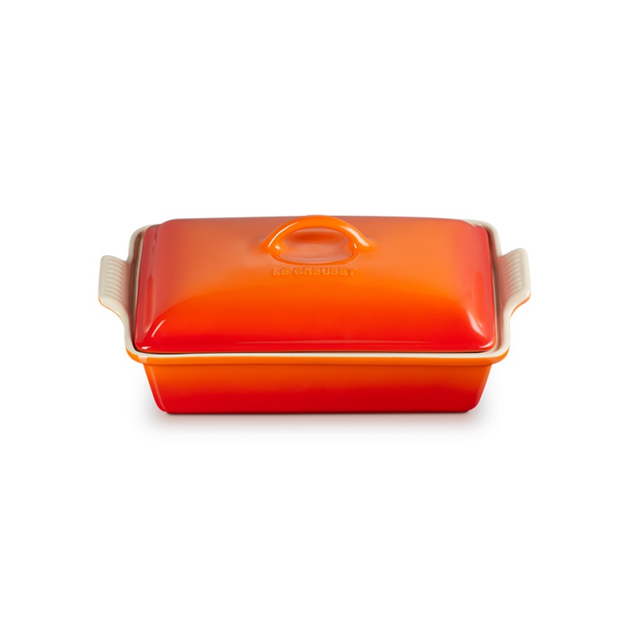additioanl image for  Le Creuset Rect. Dish w/Lid Flame 33 cm 