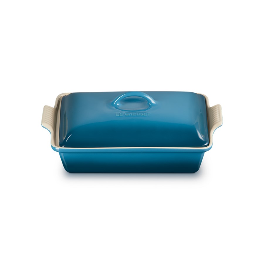 additioanl image for  Le Creuset Rect Dish w/Lid Dp Teal 33 cm 