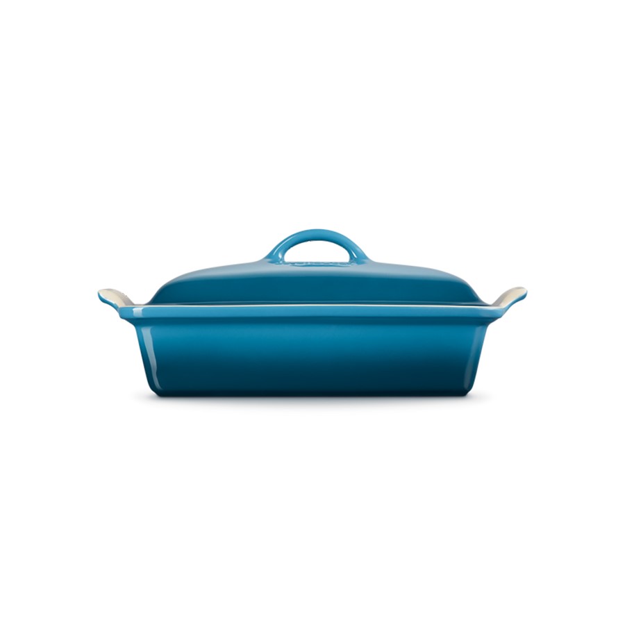 additioanl image for  Le Creuset Rect Dish w/Lid Dp Teal 33 cm 