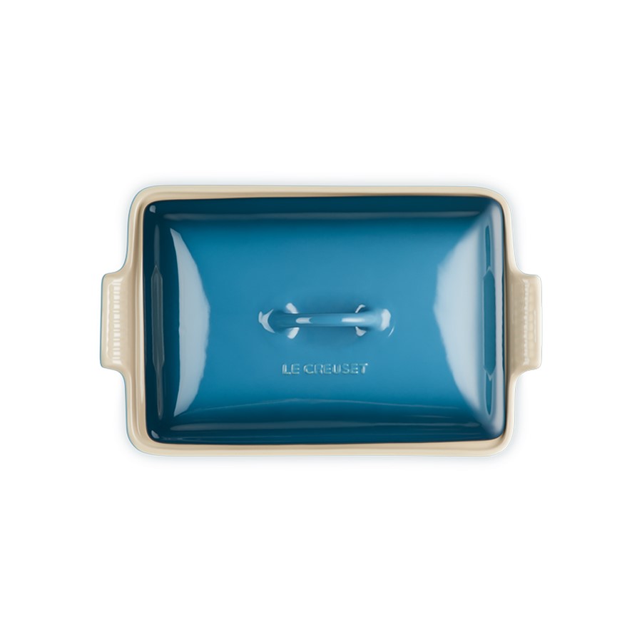 additioanl image for  Le Creuset Rect Dish w/Lid Dp Teal 33 cm 