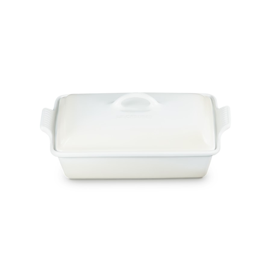 additioanl image for  Le Creuset Rect Dish w/Lid Meringue 33cm 