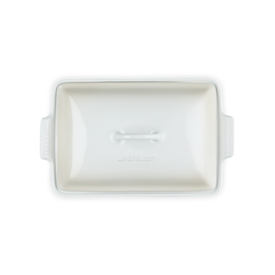 additioanl image for  Le Creuset Rect Dish w/Lid Meringue 33cm 