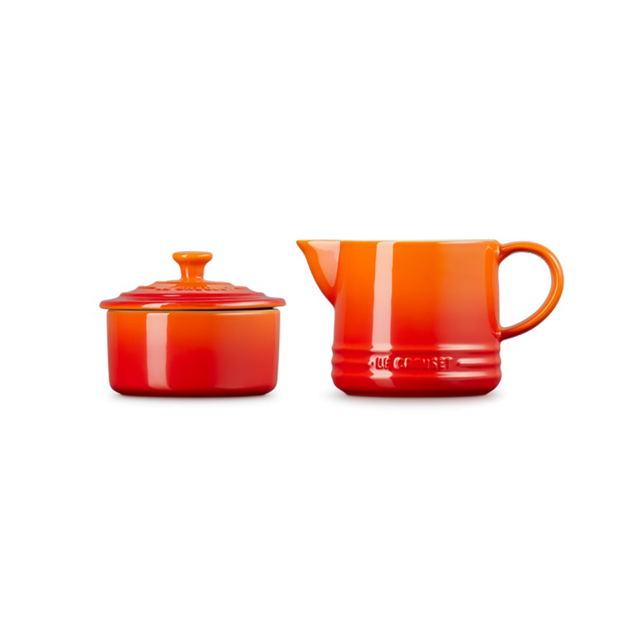 additioanl image for  Le Creuset Milk & Sugar Set Flame 