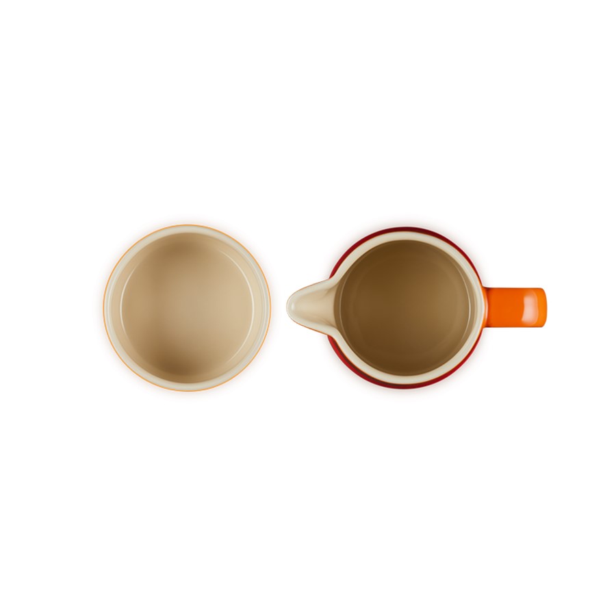 additioanl image for  Le Creuset Milk & Sugar Set Flame 