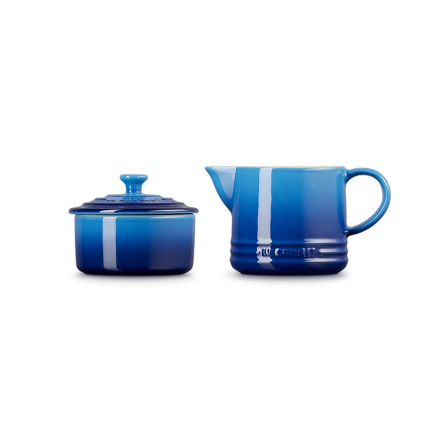 additioanl image for  Le Creuset Milk & Sugar Set Azure Blue 