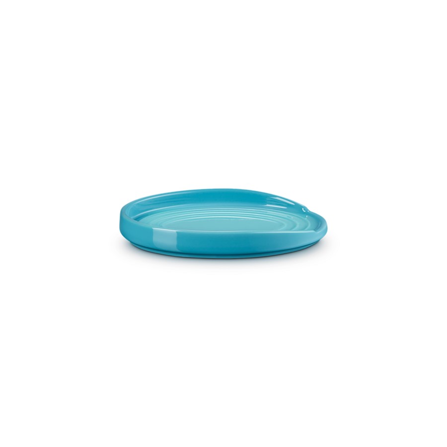 additioanl image for  Le Creuset Oval Spoon Rest Teal 16 cm 