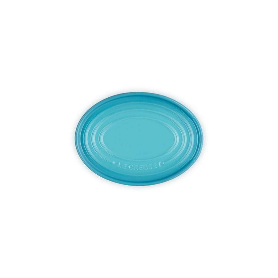 additioanl image for  Le Creuset Oval Spoon Rest Teal 16 cm 