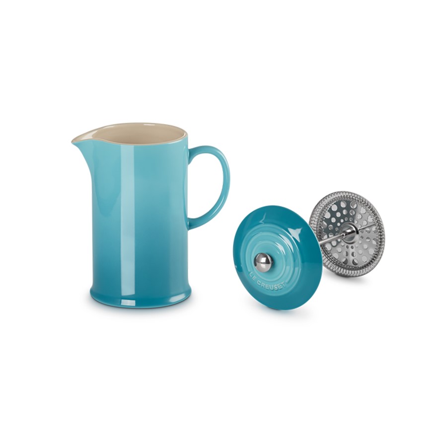 additioanl image for  Le Creuset Coffee Pot & Press Teal 1L 