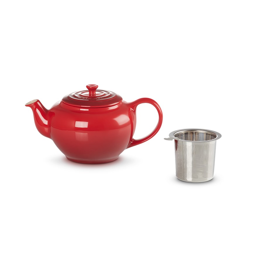 additioanl image for  Le Creuset Teapot with SS Infuser Cerise 