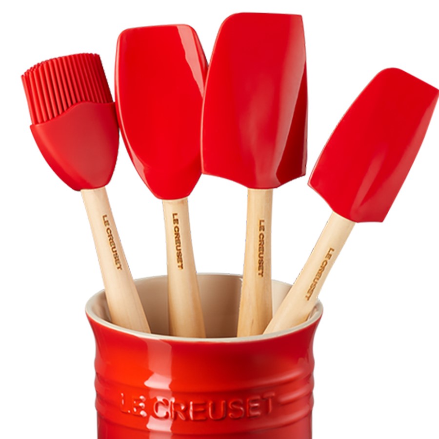 additioanl image for  Le Creuset 5 Pieces Utensils Set Cerise 