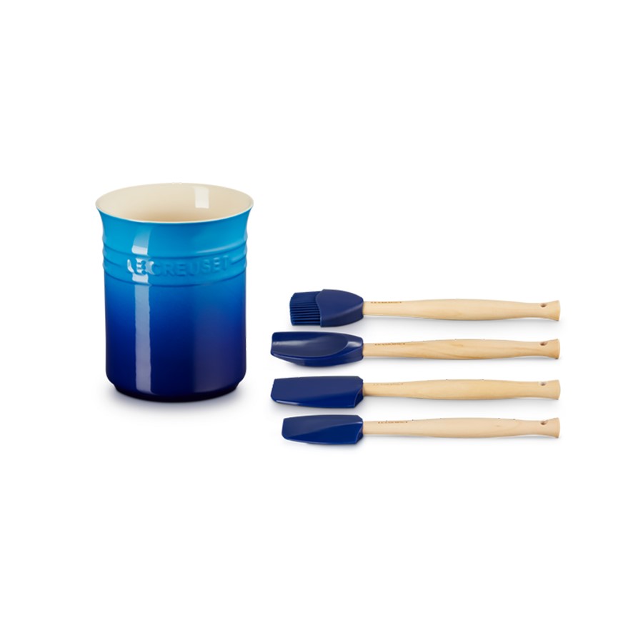 additioanl image for  Le Creuset 5 Piece Utensils Set Az. Blue 