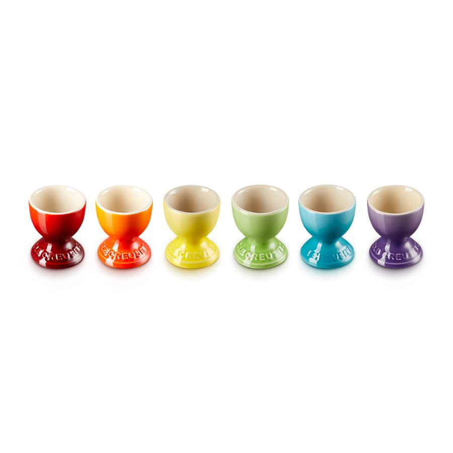 additioanl image for  Le Creuset Rainbow Set of 6 Egg Cups 