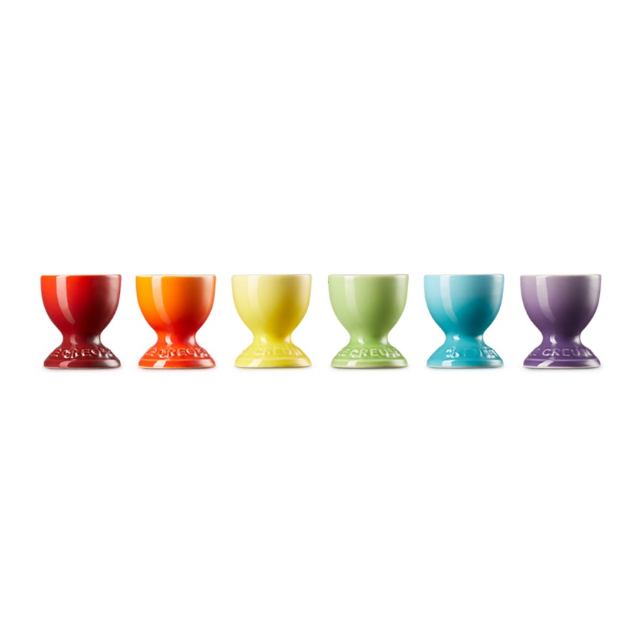 additioanl image for  Le Creuset Rainbow Set of 6 Egg Cups 