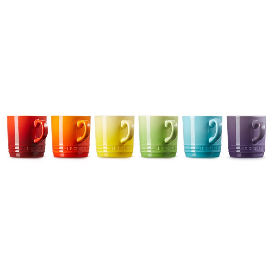 additioanl image for  Le Creuset Capp. 6 Mugs Rainbow 200 ml 
