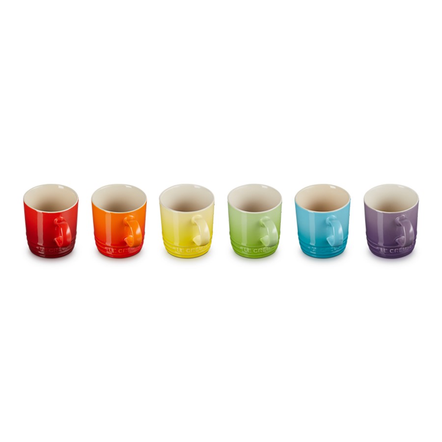 additioanl image for  Le Creuset Espresso 6 Mugs Rainbow 100ml 