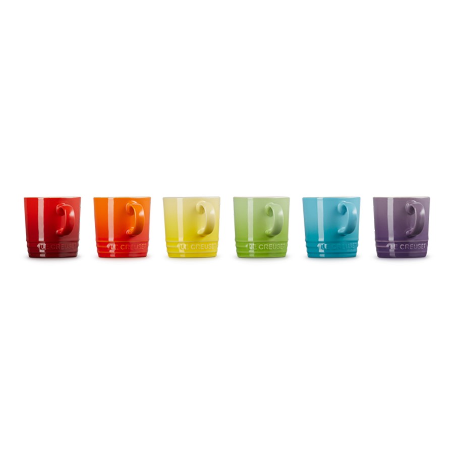 additioanl image for  Le Creuset Espresso 6 Mugs Rainbow 100ml 