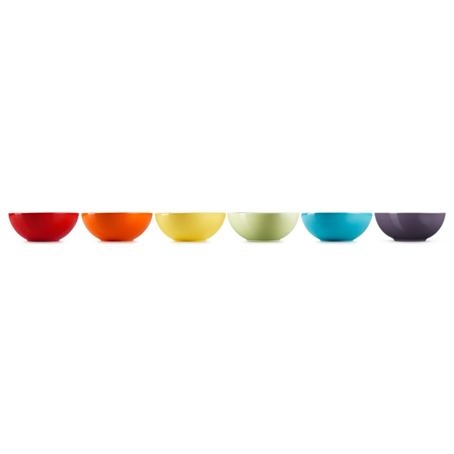 additioanl image for  Le Creuset Set of 6 Cereal Bowls Rainbow 