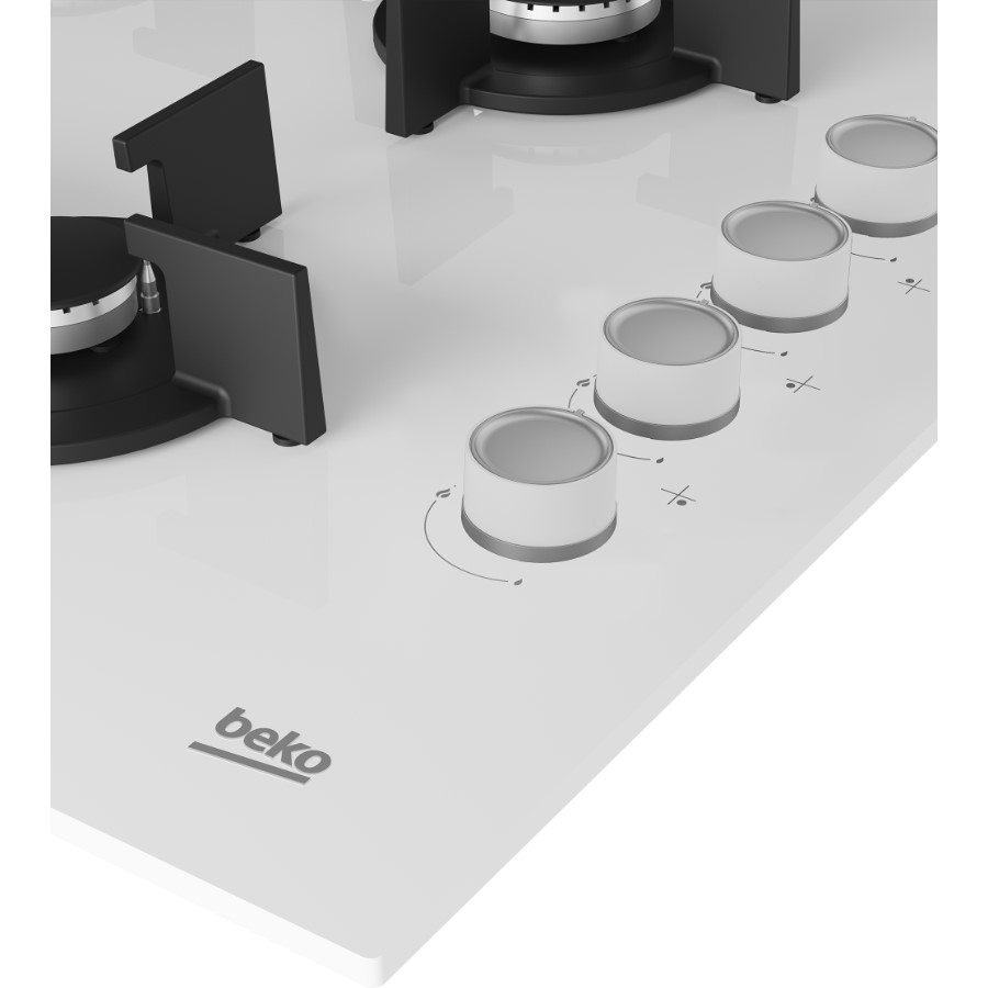 additioanl image for  Beko Hob Gas 4 Burners White 59 cm 