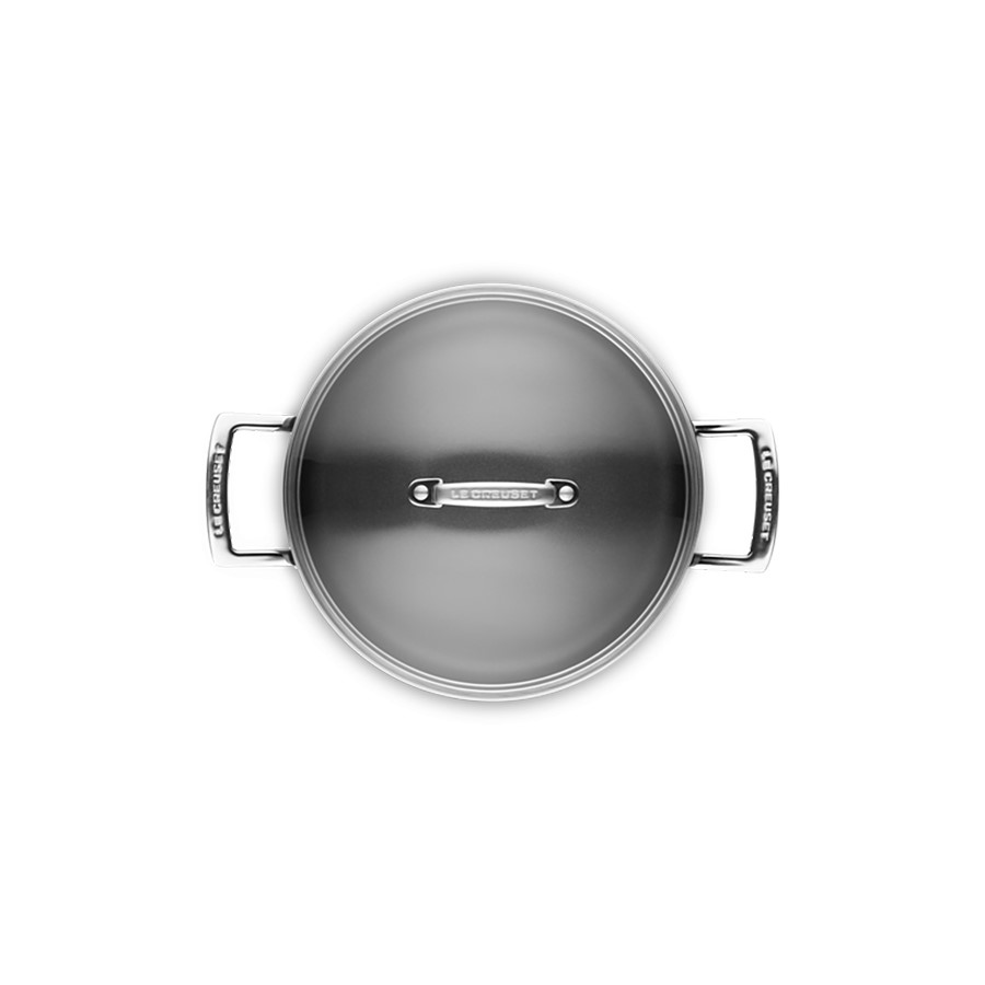 additioanl image for  Le Creuset Sauteuse w/Glass Lid Blk 24cm 