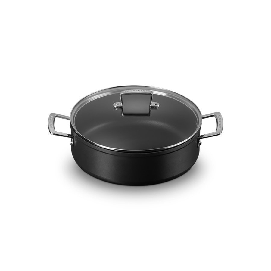 additioanl image for  Le Creuset Sauteuse w/Glass Lid Blk 28cm 
