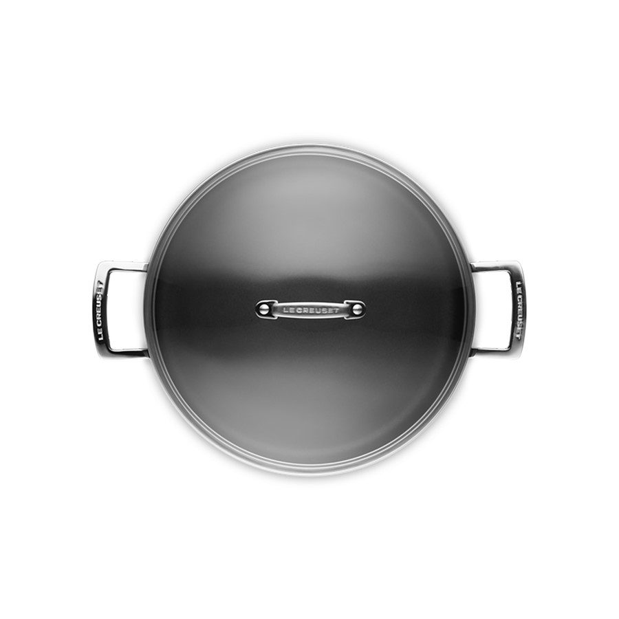 additioanl image for  Le Creuset Sauteuse w/Glass Lid Blk 30cm 