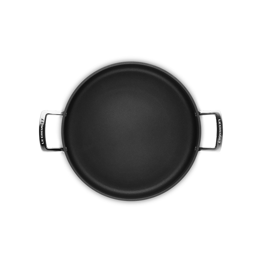 additioanl image for  Le Creuset Sauteuse w/Glass Lid Blk 30cm 