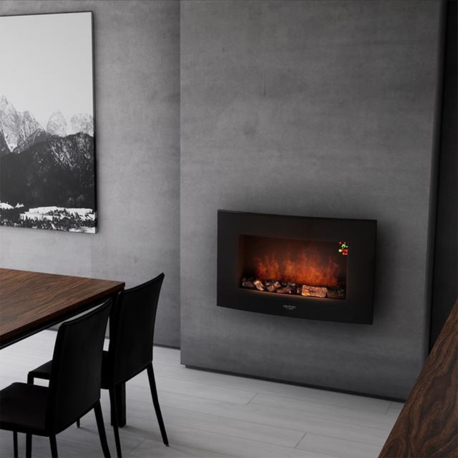 additioanl image for  Cecotec Electric Fireplace Curved Flames 