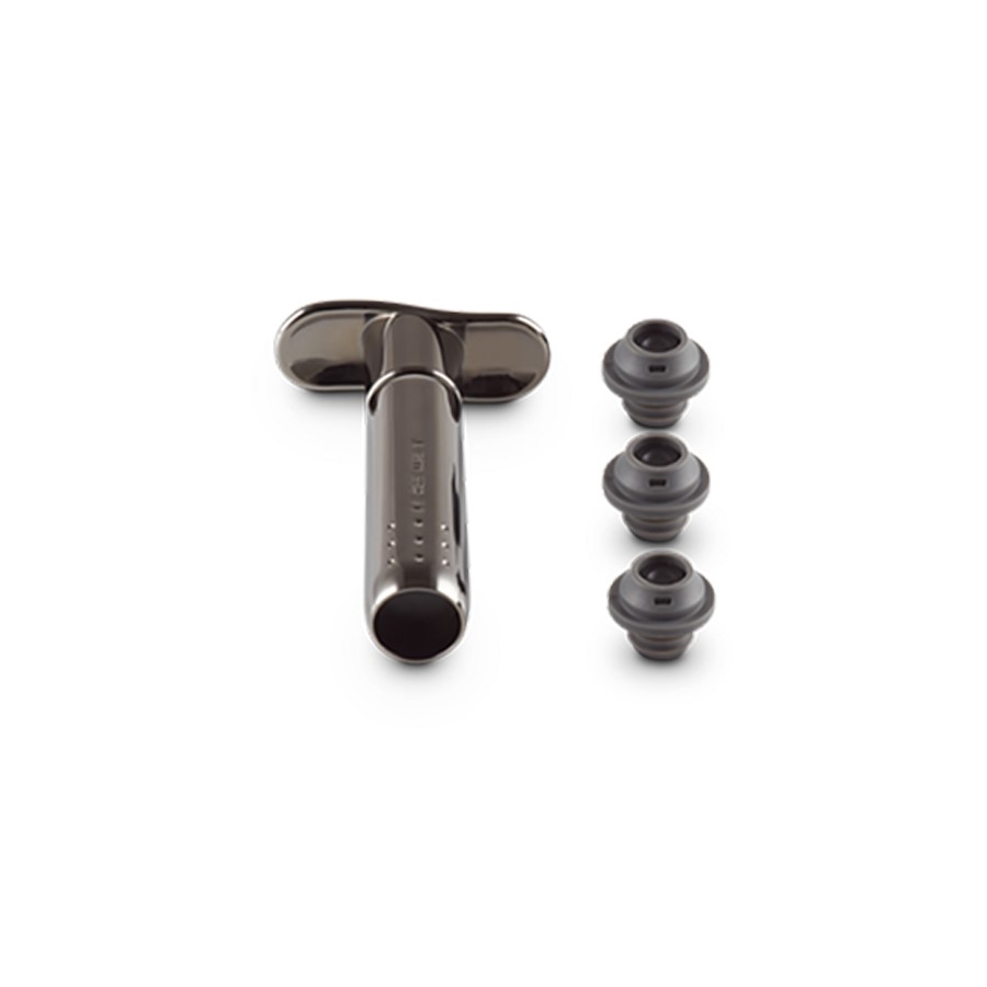 additioanl image for  Le Creuset Metal Wine Pump+3 Stoppers 