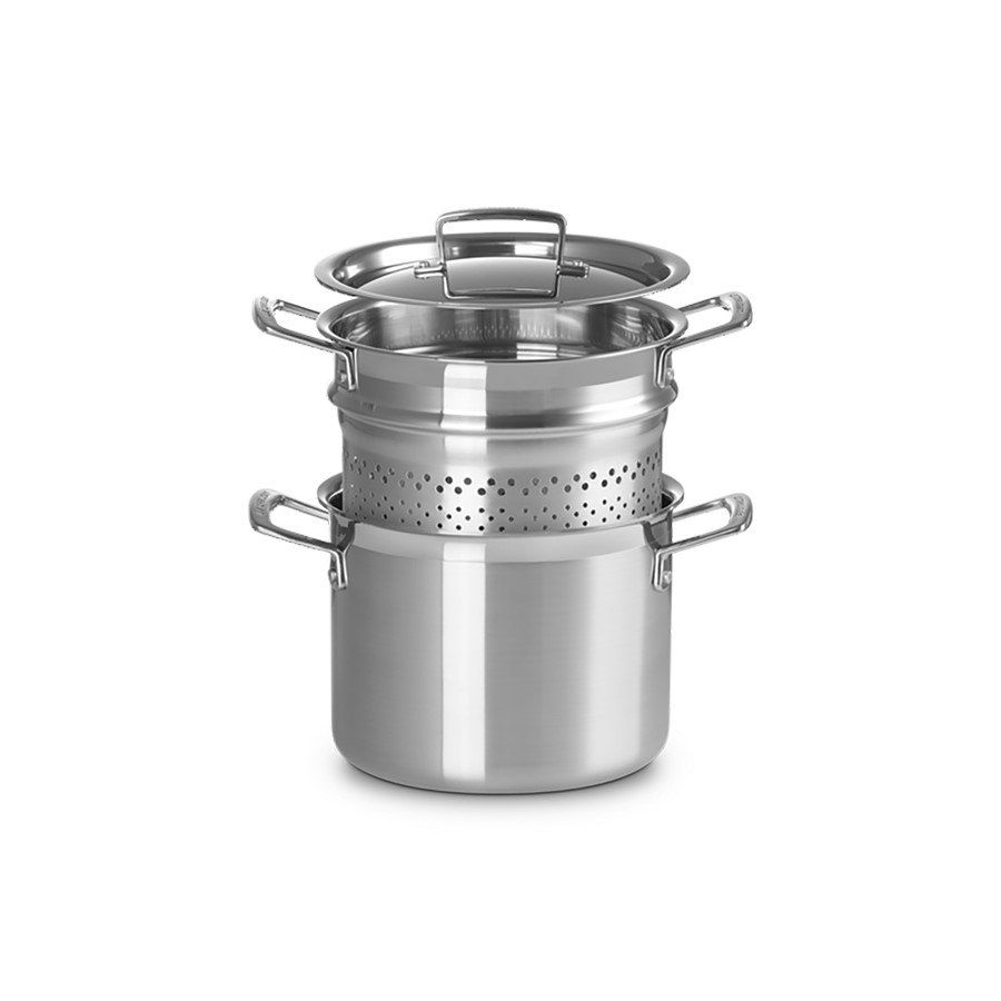 additioanl image for  Le Creuset Pasta Pot S/Steel 20 cm 