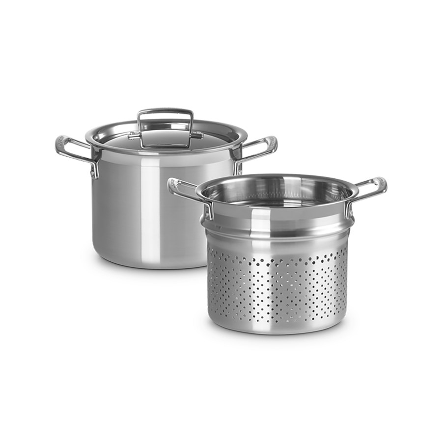additioanl image for  Le Creuset Pasta Pot S/Steel 20 cm 