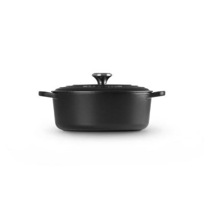 additioanl image for  Le Creuset Oval Casserole Satin Blk 27cm 